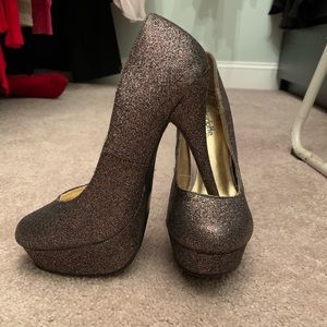 Charlotte Russe Glitter High Heels